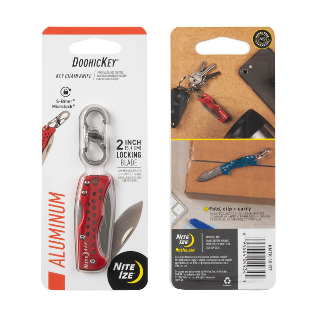 Nite Ize Doohickey Key Chain Knife Red