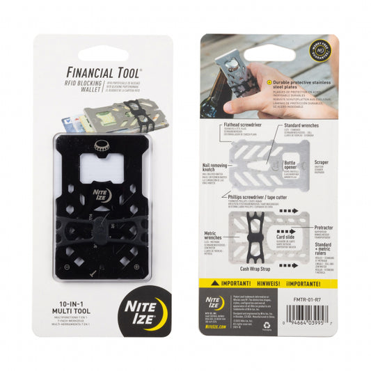 Nite Ize Financial Tool® Rfid Blocking Wallet Black