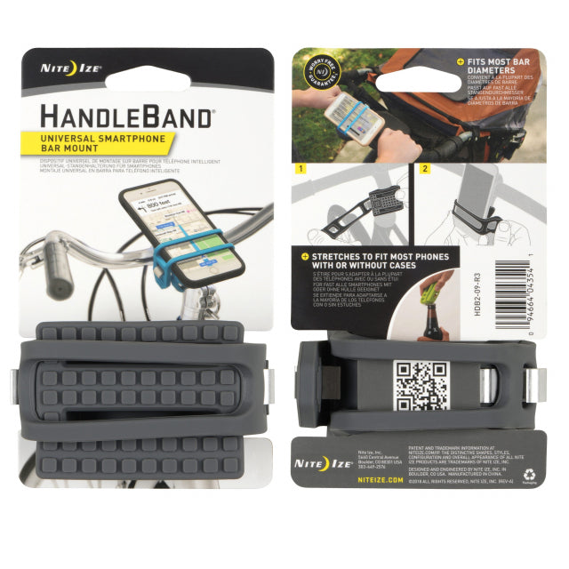 Nite Ize Handleband® Universal Smartphone Bar Mount Charcoal