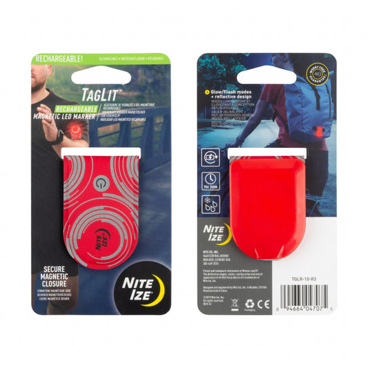 Nite Ize Taglit Rechargeable Magnetic Led Marker Red/Red LED