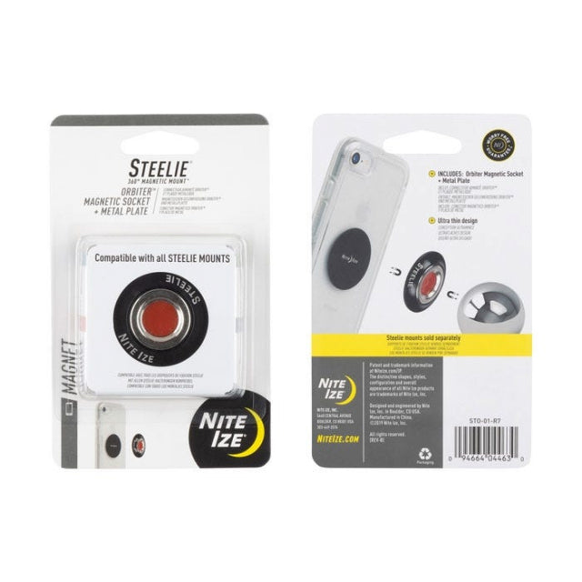 Nite Ize Steelie® Orbiter® Magnetic Socket + Metal Plate,