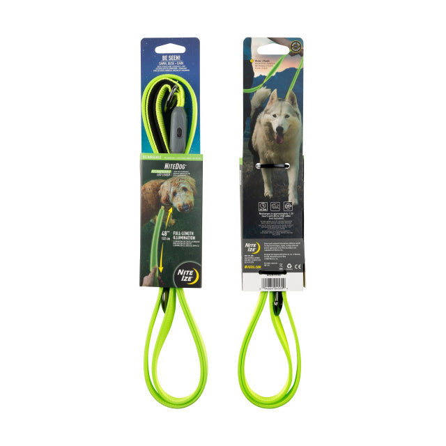 Nite Ize Nitedog Rechargeable Led Leash Lime/Green LED