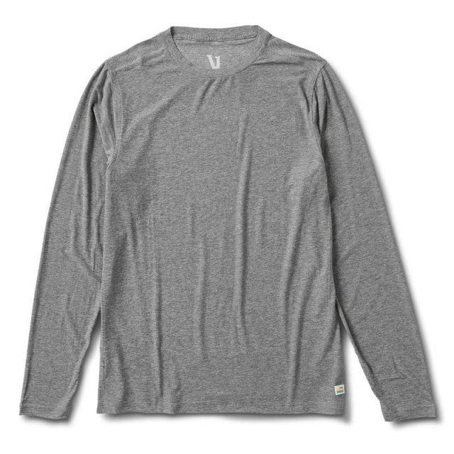 Vuori M L/s Strato Tech Tee Heather Grey