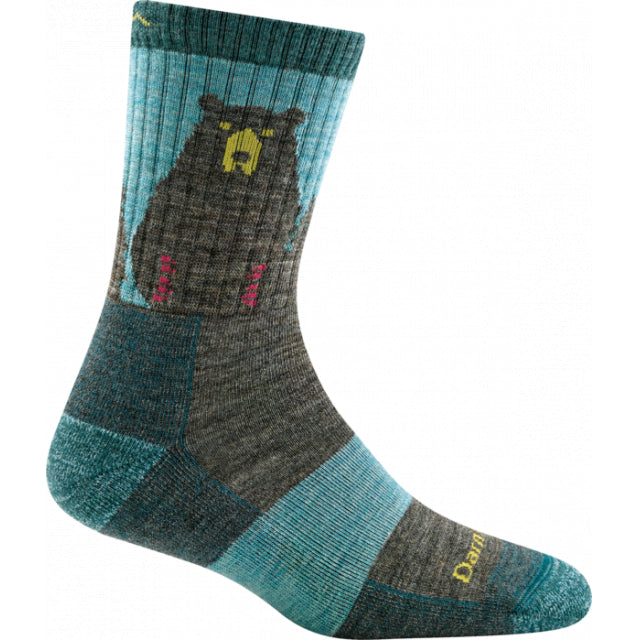 Darn Tough Bear Town Micro Crew Lightweight With Cushion Aqua