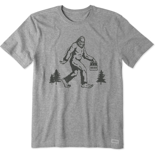M SS CRUSHER-LITE TEE BIG FOOT HIKE LIFE IS GOOD