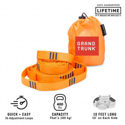 Grand Trunk Trunk Straps - Hammocks Straps Orange