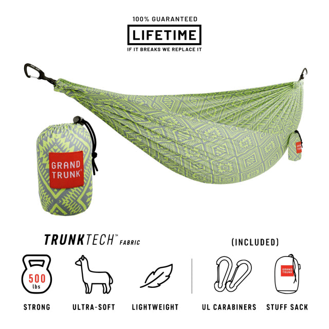 Grand Trunk Trunk Tech Double Hammock Green Mamba