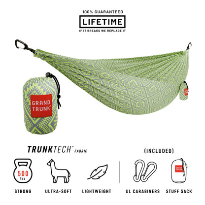 Grand Trunk Trunk Tech Double Hammock Green Mamba