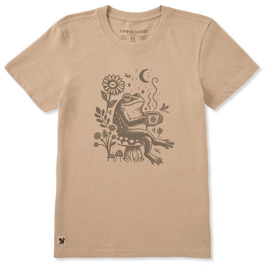 W SS CRUSHER TEE FROG ON A TOADSTOOL COFFEE