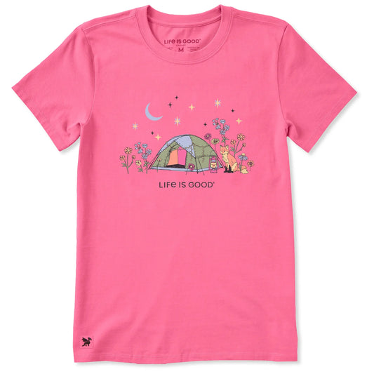 W SS CRUSHER-LITE TEE CAMPING FOX FLOWERS