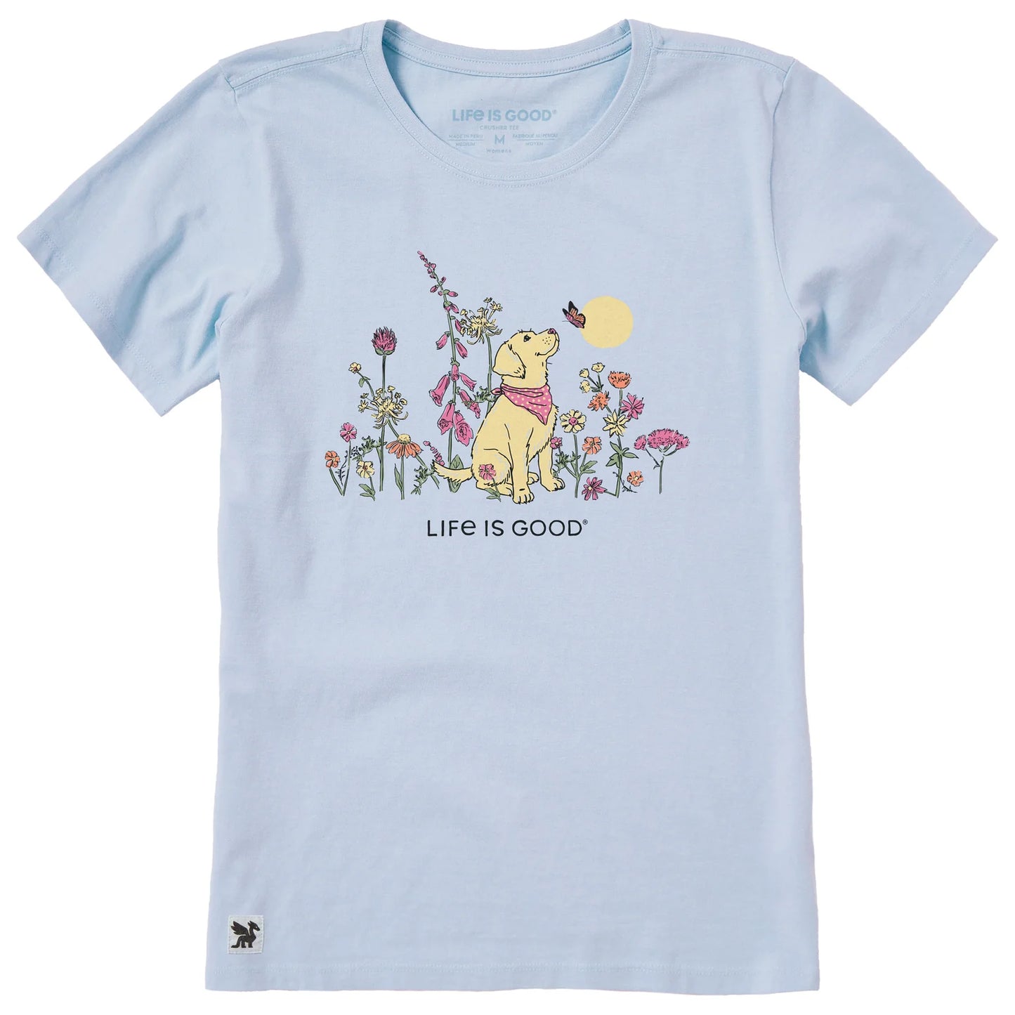 W SS CRUSHER-LITE TEE DOG AMONG WILDFLOWERS