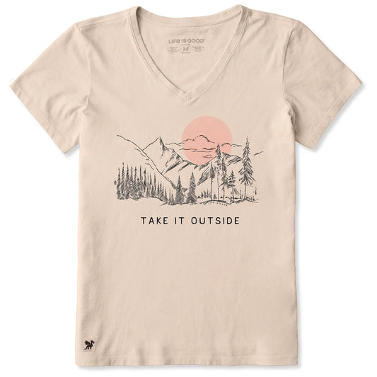 W SS CRUSHER-LITE TEE MOUNTAIN TREES SKETCH