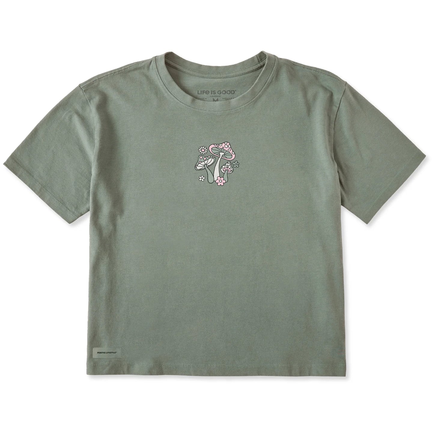 W SS CRUSHER BOXY TEE MAGIC MUSHROOMS MINI