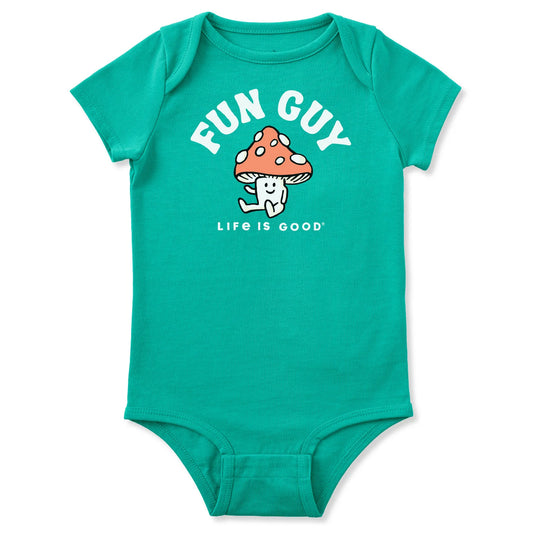 KIDS SS CRUSHER BABY BODYSUIT FUN GUY MUSHROOM