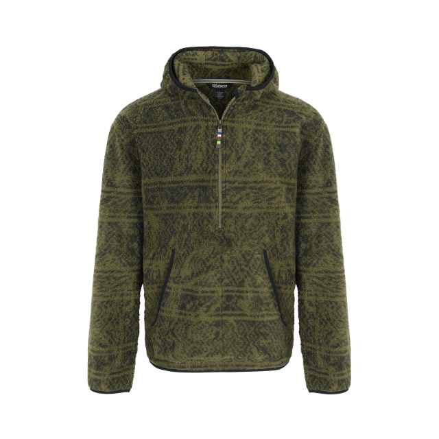 Mens Uddesya Eco 1/4 Zip Hoodie Sherpa Adventure Gear
