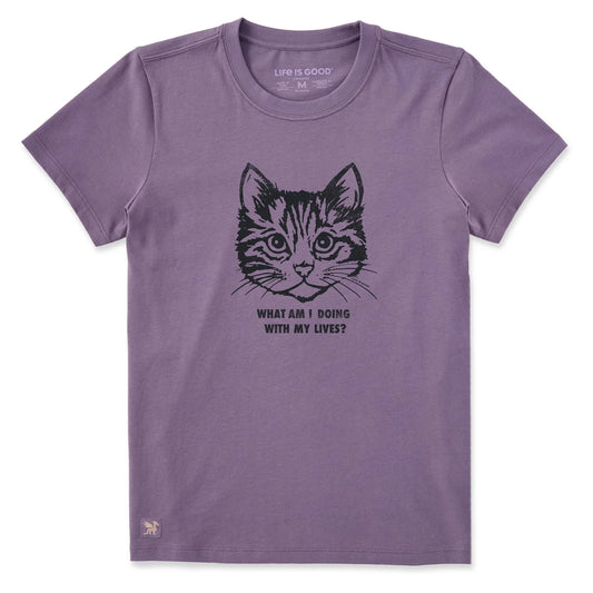 W SS CRUSHER-LITE TEE CAT LIVES