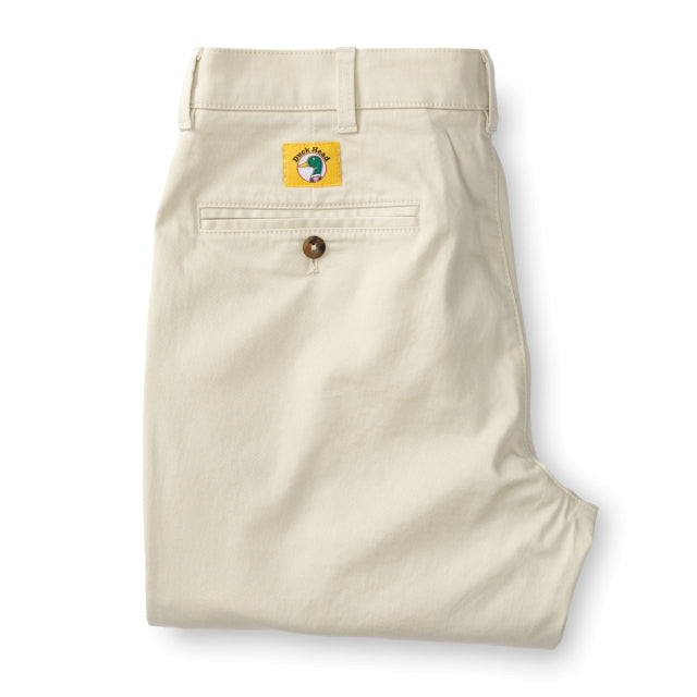Duck Head Classic Fit Gold School Chino Stone Gold Patch