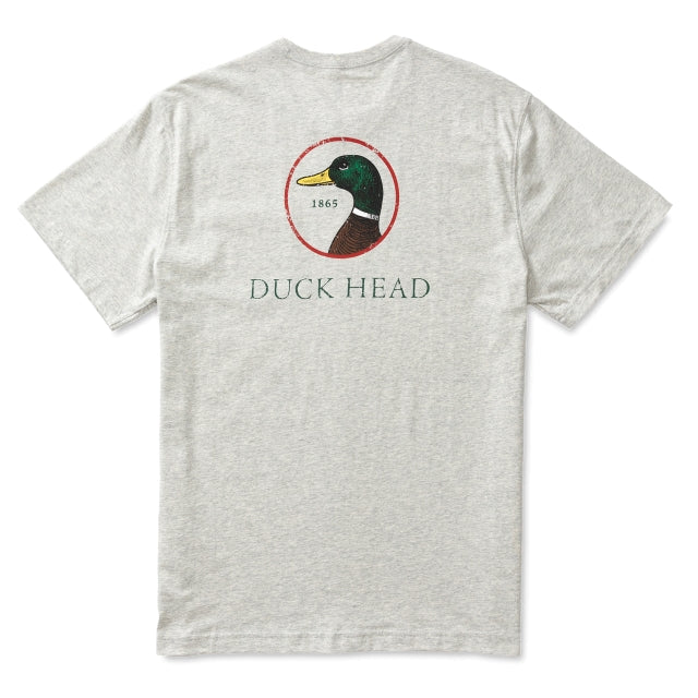 Duck Head Logo Short Sleeve T-shirt Varsity Grey