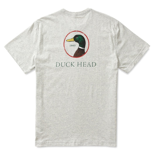 Duck Head Logo Short Sleeve T-shirt Varsity Grey