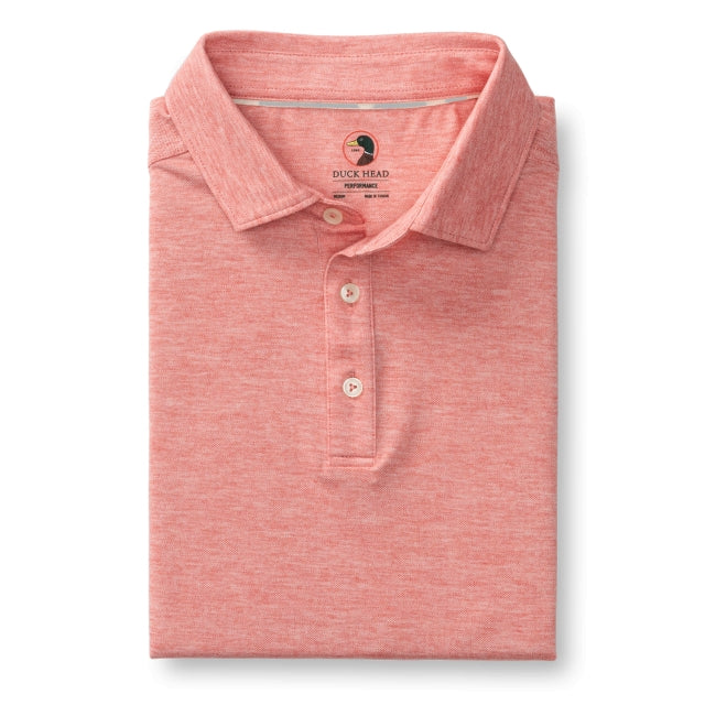 M SS SUMMERFORD PERFORMANCE PIQUE POLO - SOLID DUCKHEAD