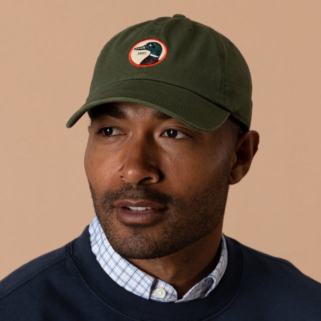 Duck Head Realtree Circle Patch Twill Hat - Original Camo Dark Forest Green