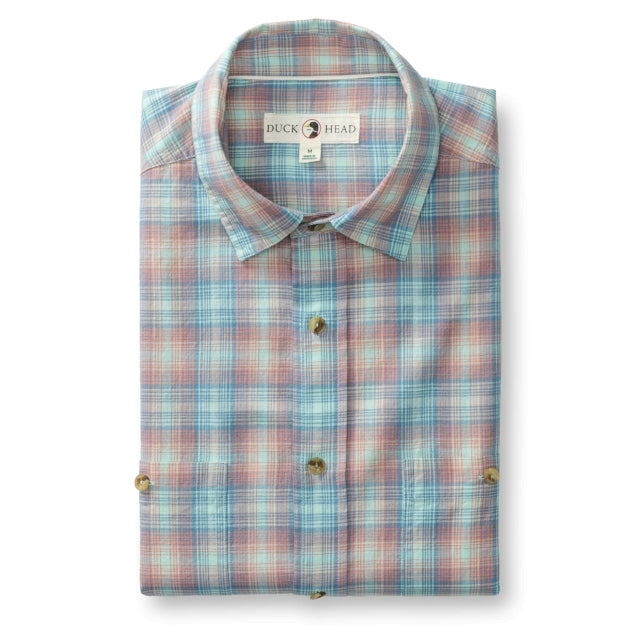 Duck Head Cotton Slub Sport Shirt Rosewood