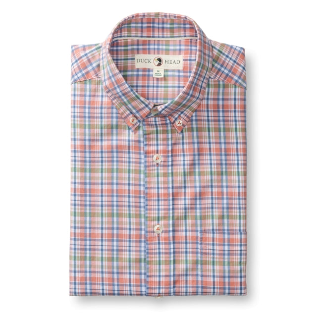 Duck Head Cotton Twill Sport Shirt Rosewood