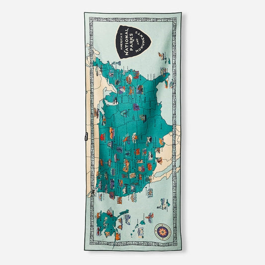 Nomadix Original Towel: National Parks And Monuments Map National Parks and Monuments Map