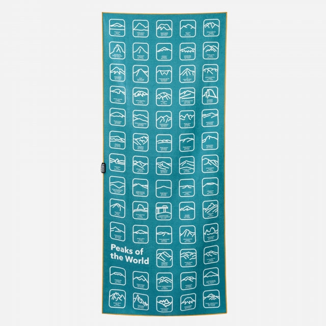 Nomadix Original Towel Peaks of the World Teal Ocean