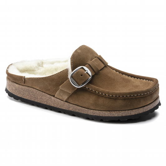 Birkenstock W Buckley Tea/natural Suede/shearling Narrow