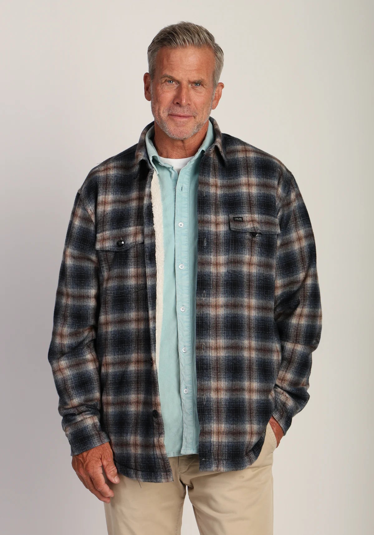 M MAVERICK PLAID SHRT JCKT