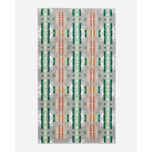 Pendleton Oversized Jacquard Spa Towel Grey