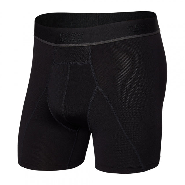 Saxx Kinetic Light-compression Mesh Boxer Brief BLACKOUT