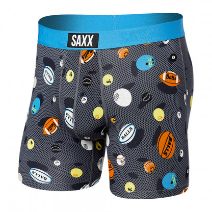 Saxx Vibe Soft Boxer Brief BALLS TO THE WALLS-BLACK