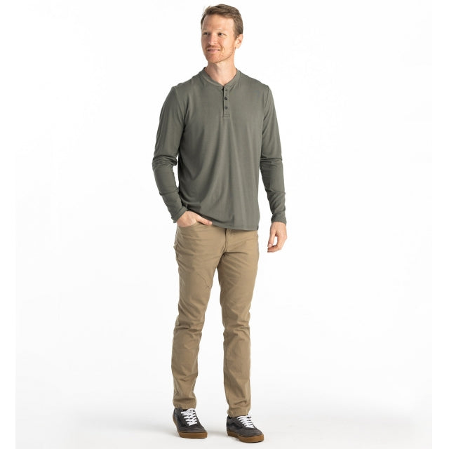 Free Fly Bamboo Flex Long Sleeve Henley Fatigue