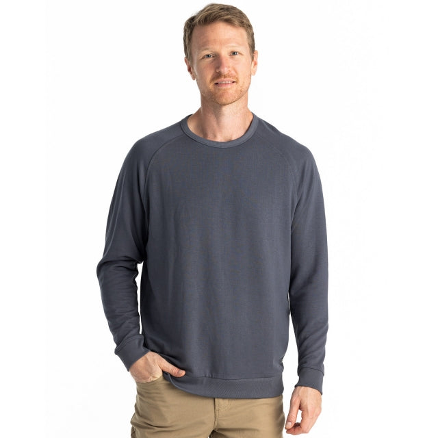 Mens Bamboo Lightweight Fleece Crew Free Fly