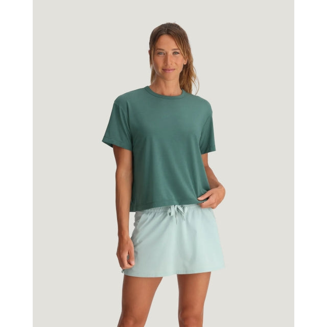 Womens Elevate Lightweight Tee Free Fly