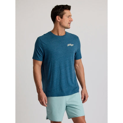 Free Fly Apparel First And Last Tee Heather Legion Blue