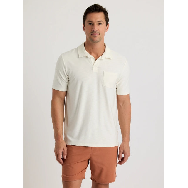 Free Fly Apparel Bamboo Slub Polo Ii Sea Salt