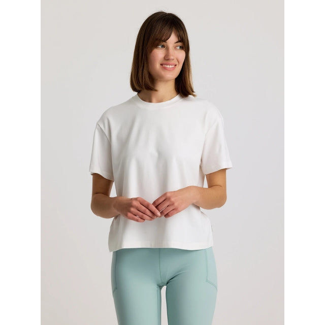 Free Fly Apparel Bamboo Current Boxy Tee White