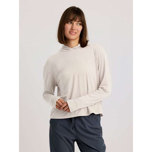 Free Fly Apparel Elevate Lightweight Hoodie Heather Birch
