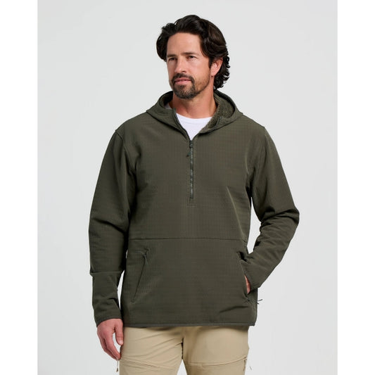Men's Gridback Fleece Anorak Hoodie Free Fly