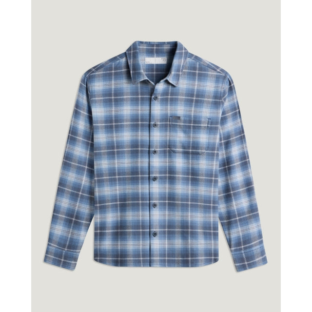 Free Fly Apparel Seawool Flannel Shirt Storm Cloud Plaid