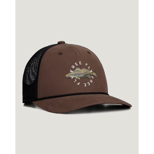 Free Fly Apparel Target Species Trucker Hat Tobacco