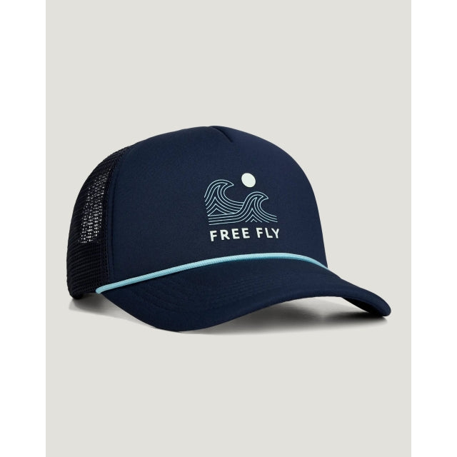 Free Fly Apparel Point Break Foam Trucker Hat Navy