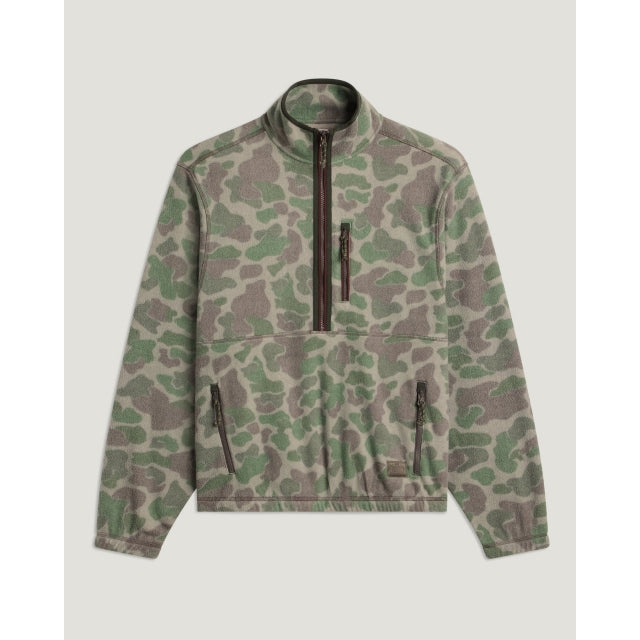 Free Fly Apparel Ashridge Fleece Half Zip Vintage Camo Oil Green