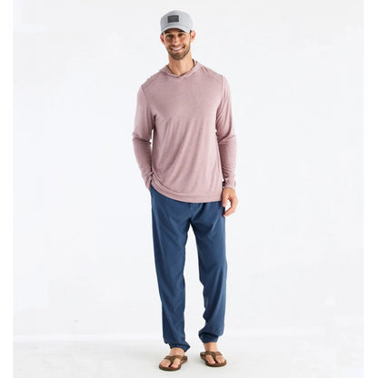 Free Fly Apparel Bamboo Shade Hoodie Heather Adobe Red