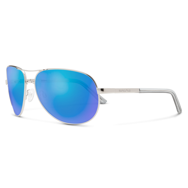 Suncloud Optics Aviator SILVER POLARIZED BLUE MIRROR