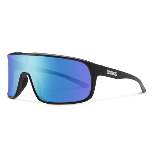 Suncloud Optics Double Up Matte Black | Polar Blue Mirror
