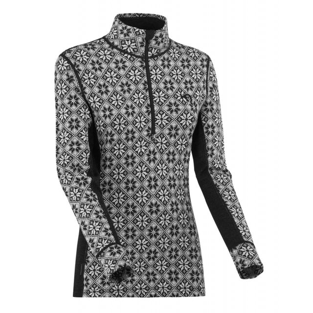 W Rose Half Zip Baselayer Top - 100% Merino Wool Kari Traa